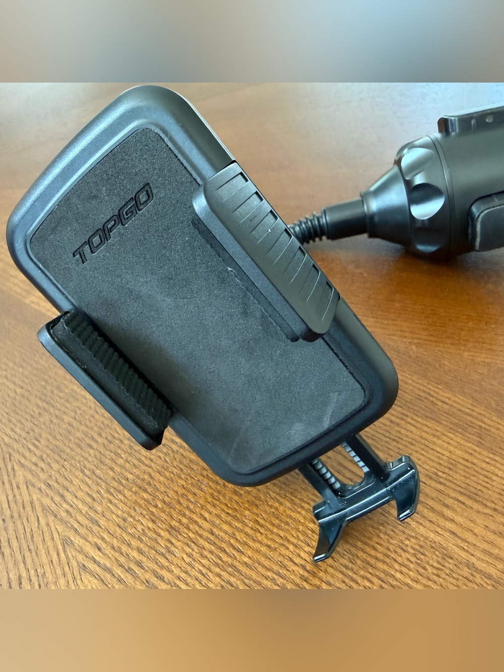 pop Black Grip Mount Phone Holder with Adjustable Claw